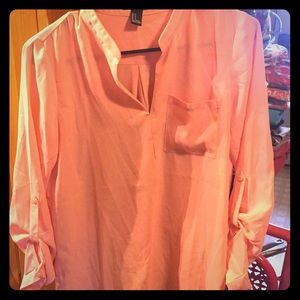 Soft peach blouse